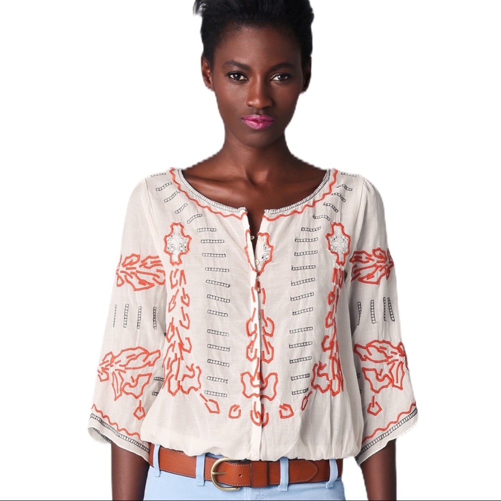 Free People Mayfair Banded Top Medium